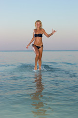 Young woman at the beach