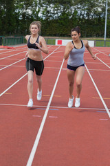 Obraz premium Women running a race