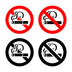 Set signs - No smoking