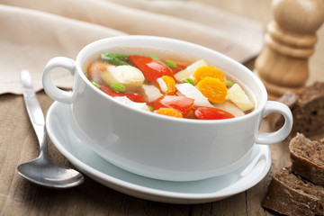 chicken soup with vegetables