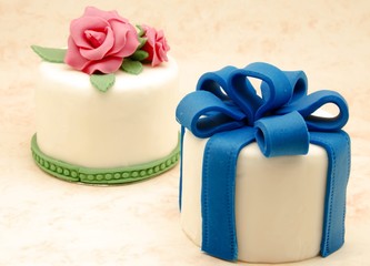 Tarta decorada con fondant
