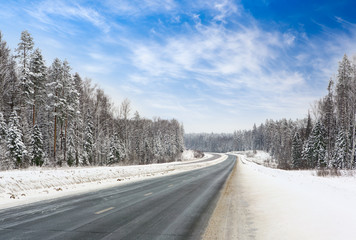 road in winter