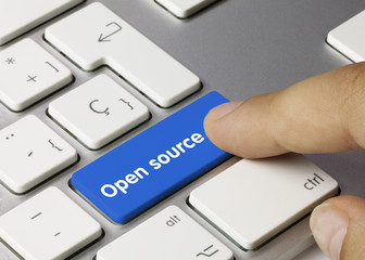 Open source keyboard key. Finger
