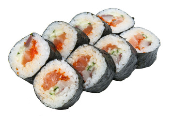 Роллы с красной икрой