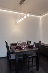 Minimalist apartment - table set