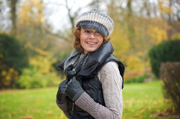 Portrait of a Woman Relaxing Outdoors