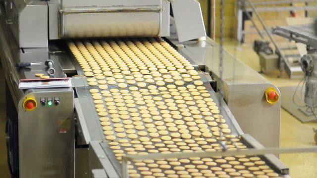 Lebensmittelproduktion Fliessband