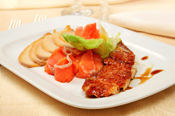 Carpaccio of salmon