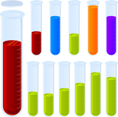 laboratory test tubes