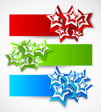 Set of banners