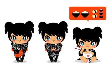 Kawaii cute character