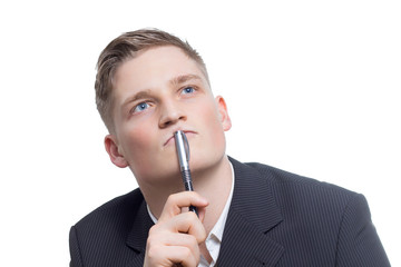 Nachdenklicher Manager