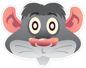 Obraz premium Mouse vector mask