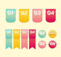 Modern soft color Design button