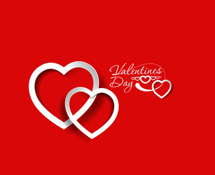valentine's day background, vector illustration.