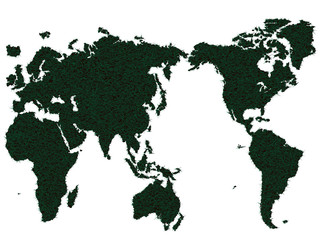 WORLD MAP GRASS