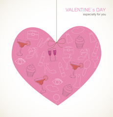 Valentine`s Day card