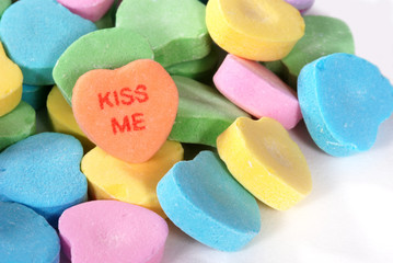 Valentine Candy Hearts "Kiss Me"