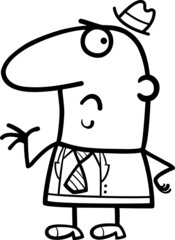 disgusted man cartoon illustration