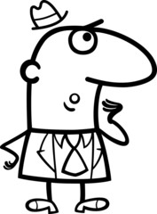 surprised man cartoon illustration