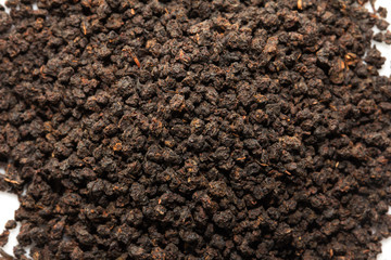 black tea. macro