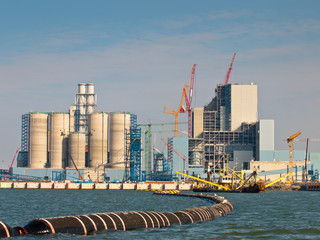 Naklejka premium New Coal Power Plant Being Built