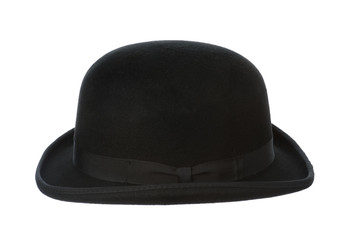 derby or bowler hat on white