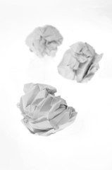 Obraz premium Crumpled paper ball