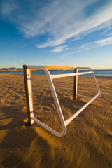 Beach football goal