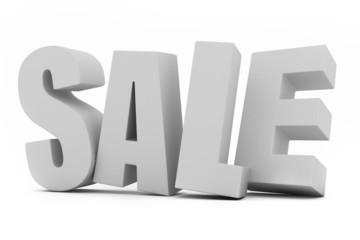 3d render of a word SALE