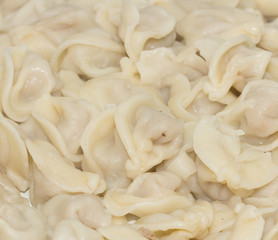 background Dumplings, Russian national dish