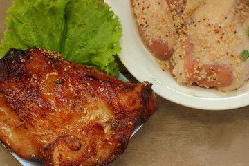 Pork grilled