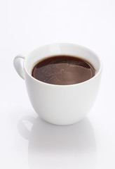 Cup of fresh strong black coffee
