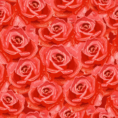 Texture seamless of roses