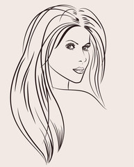 Portrait of a beautiful woman