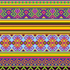 vector seamless background with a mexican pattern
