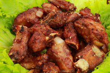 Pork fried garlic