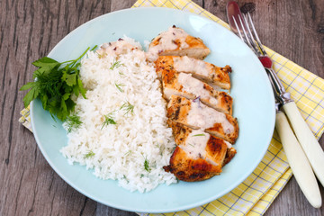 Creamy coconut chicken and rice