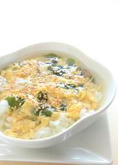 korean cuisine, seaweed and egg rice soup