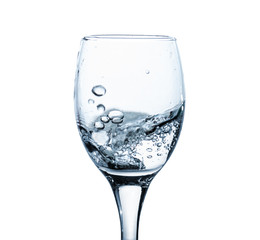 Water splash out of glass