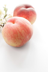 freshness peach from Japanese for summer fruit image