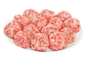 Raw meatballs