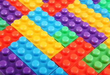 Plastic building blocks