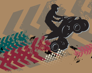 Off-road absctract background, vector illustration