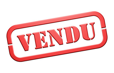 Cachet "Vendu"