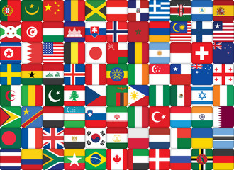 some of world flags icons background