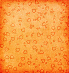 aged paper texture. paper with hearts