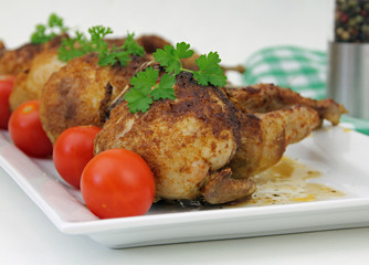 Wachteln gegrillt