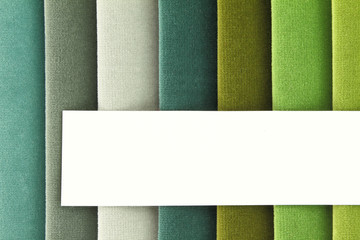 Color background of fabric samples