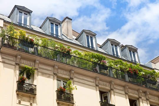 begrünte Dachwohnung - Haus in Paris
